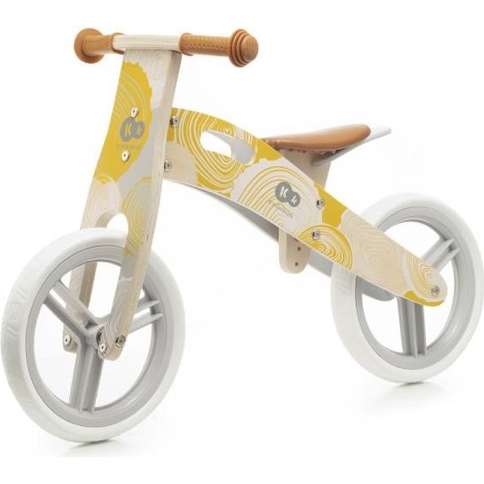 Draisienne Kinderkraft RUNNER Velo en bois sans pedales pour enfant a partir de 3 ans Jaune