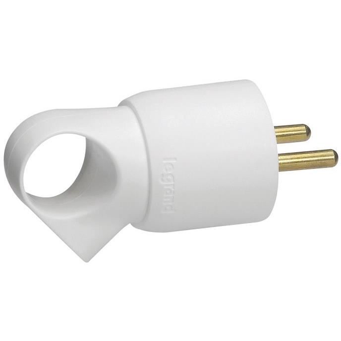 Fiche mâle Annela - 2 phases + terre - blanc