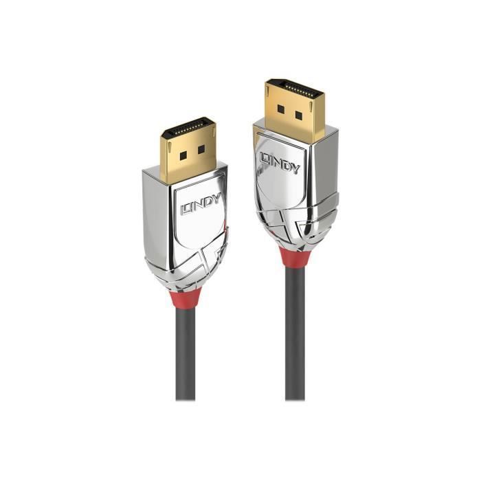 Lindy CROMO Câble DisplayPort DisplayPort (M) pour DisplayPort (M) DisplayPort 1.2 3 m rond, support 4K gris