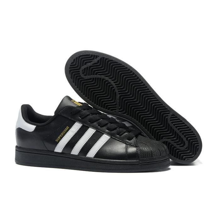 superstar noir blanche et or