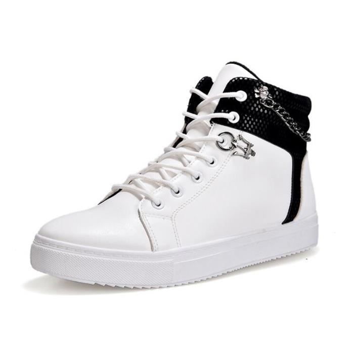 chaussures montantes blanches