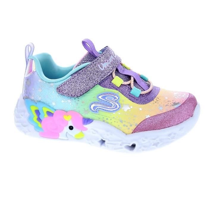 Baskets kechers Unicorn Fille Multicolore Multicolore Cdiscount