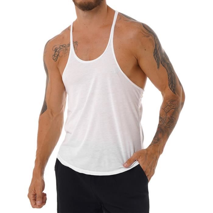 Lot De 2 Débardeurs Homme Seher Yildizi - 100% Coton, Blanc, Taille L
