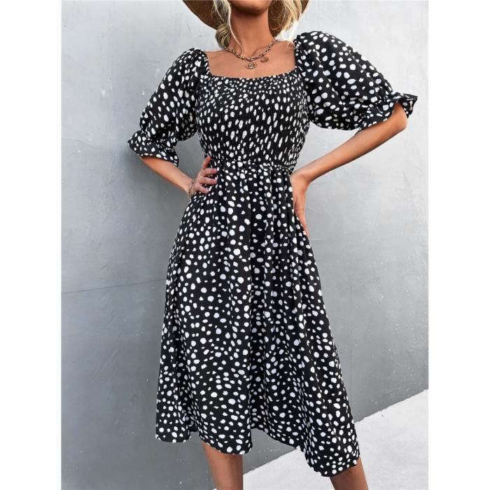 WINWUQB Robe D'été à Manches Volantées Pour Filles, Tenue