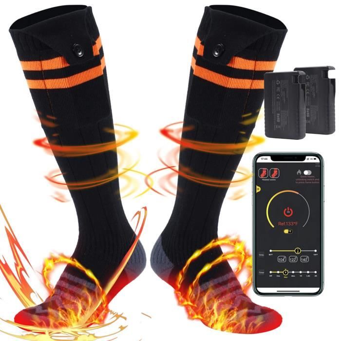 Lot De 3 Paires Chaussettes Thermiques Unisexe - Hiver - Boucle éponge - Taille 38-46 - Multicolore