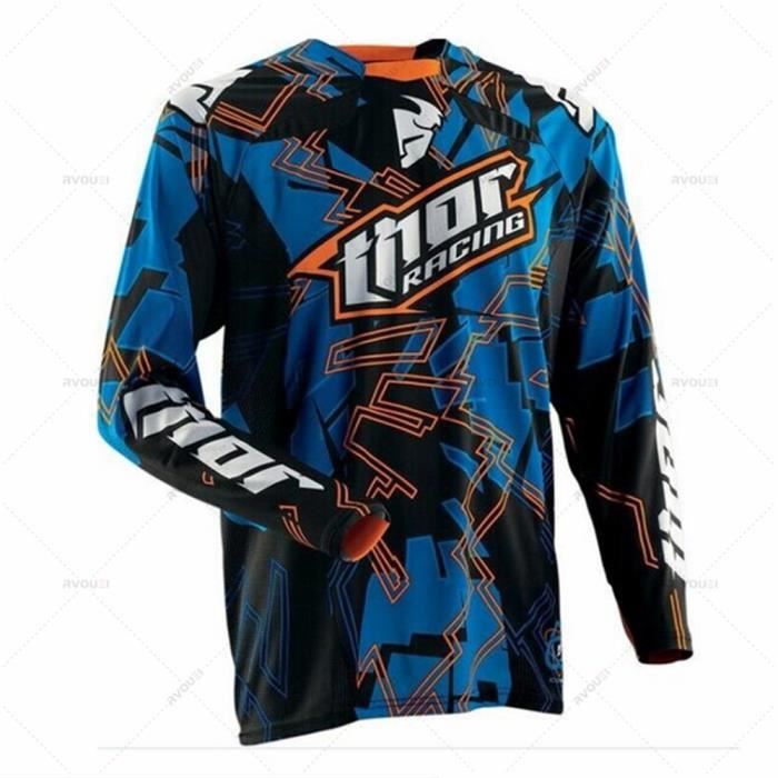 Maillot d'équipe de vélo de montagne de moto pour hommes, chemise de descente, VTT, tout-terrain, DH, MX, vélo, cross-country, cyclisme, 2024  18