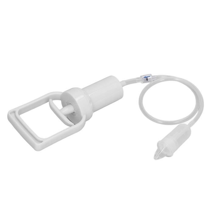 Nettoyeur Nasal Pour Bébé - Embout Flexible - Fermeture Hygiénique - Conçu En Europe - Blanc