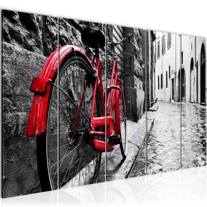 Runa art Tableau Décoration Murale Vélo 150x60 cm Panneaux
