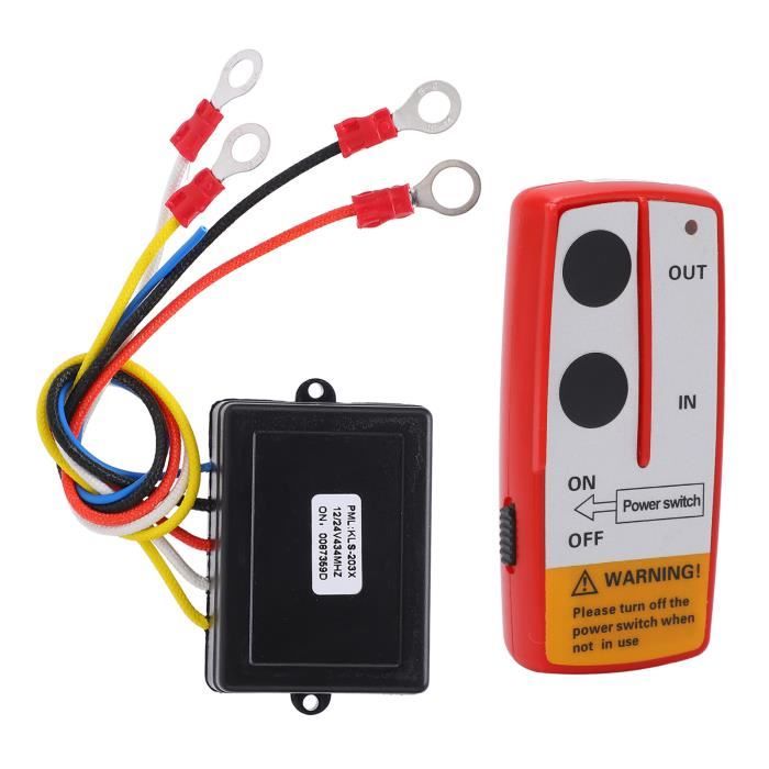 KIMISS Kit de télécommande de treuil sans fil Contrôleur de treuil