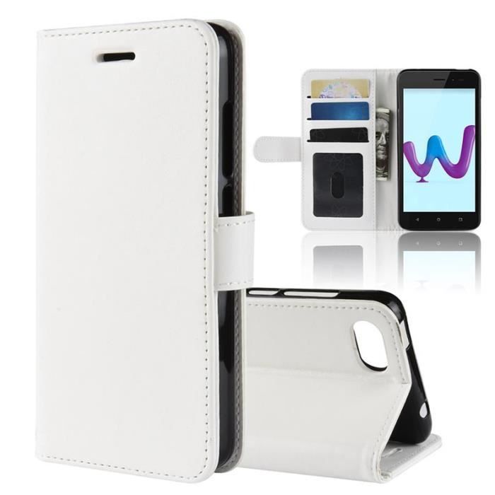 Custodia A Portafoglio Con 2 Finestre Per Wiko Sunny 3 - Cover In Eco-pelle Ultra Sottile Con Aletta Magnetica + Vetro Temperato Incluso, Argento, Protezione Completa Con Funzionalità