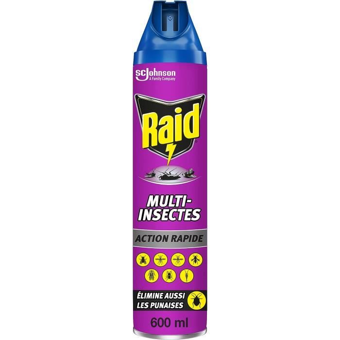 RAID AÉROSOL MULTI-INSECTES, 600[S501] - Cdiscount Santé - Mieux vivre