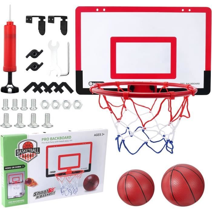 Mini Panier De Basket-ball Mural Pour Porte - Petit Panneau Arrière Avec Ballons De Basket-ball