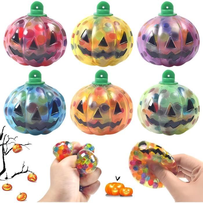 3 Lanternes LED Citrouille Halloween - Expressions Différentes - Portables à Pile - Décoration Safe