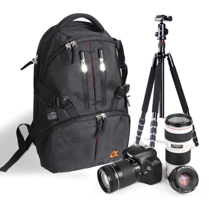 Sacs étanche pour appareil photo DSLR Sac à dos Rucksack sac pour Nikon Sony Canon Photo Bag