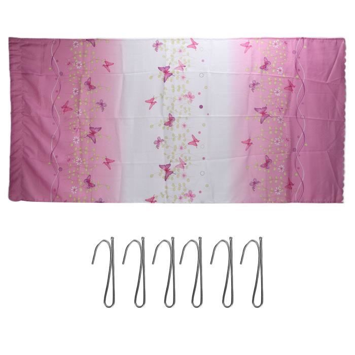 Tbest rideau de fenêtre Rideaux Papillon Impression Polyester Rideaux