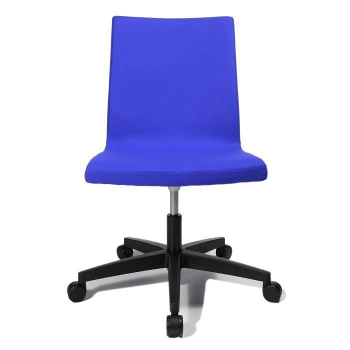 topstar ea100l56 cube chaise de bureau bleu 43 x 51 x 98 cm