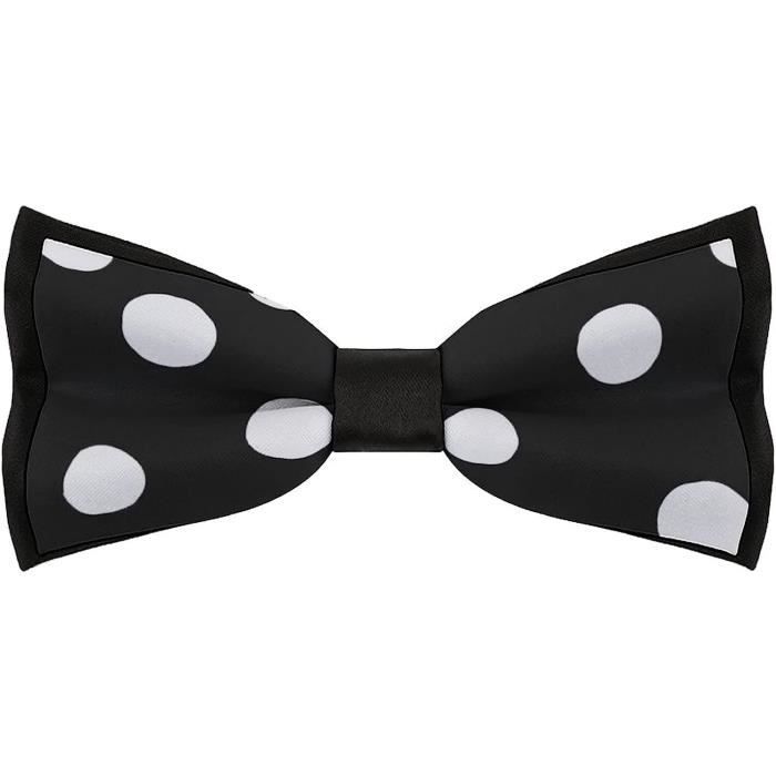 Ensemble Cadeau De Mariage Homme - Cravate Bleu Foncé à Pois, Nœud Papillon Et Pochette - Soie Et Polyester - Neuf