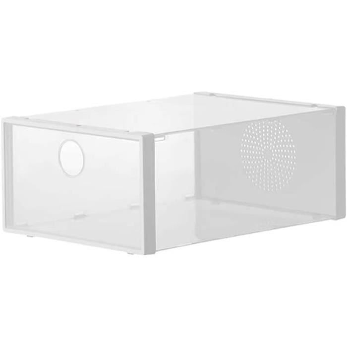Organiseur Pliable Sans Outil Organisateur Chaussures 16 Cases HMAKGG - Gain Place Armoire Pliable Couvercle Transparent Gain De Place