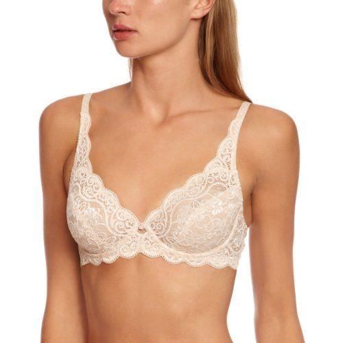 Triumph - Amourette 300 W - Soutien-gorge - Emboitant - Uni - Femme - Écru (Chair) - FR: 100G (Taille fabricant: 38F ) - 10026156