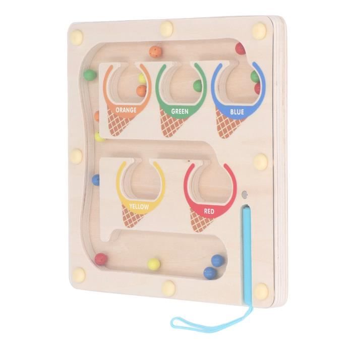 Labyrinthe Magnetique Jouet Montessori Magnétique 2-4 Ans - Apprendre Les Chiffres, Formes