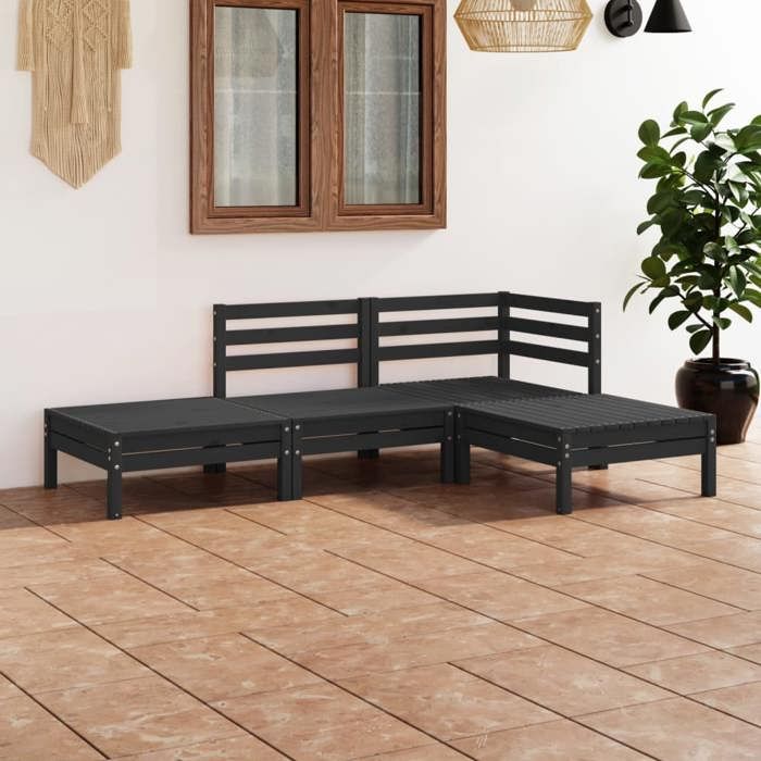 Salon de jardin vidaXL 4 pcs - vue 7