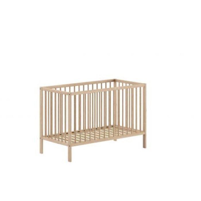 Lit Bébé Dino 60x120 Cm Naturel - VIPACK - VIP1740679834037 - Beige - Metal Beech & Foam Lit Bébé Dino 60x120 Cm Naturel - VIPACK - VIP1740679834037 - Beige - Metal Beech & Foam