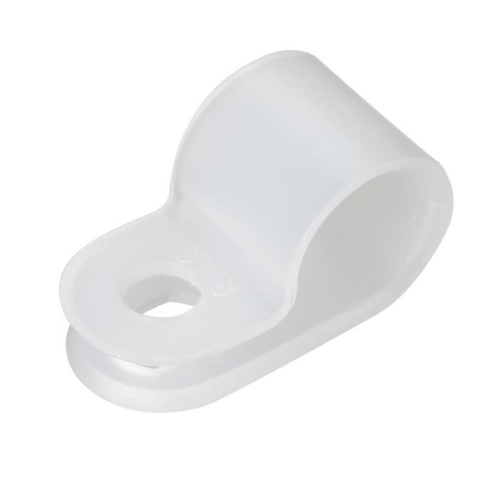 250 Serre-câbles R-type Uxcell – Organisateur Fils électriques 12.7mm – Nylon Noir