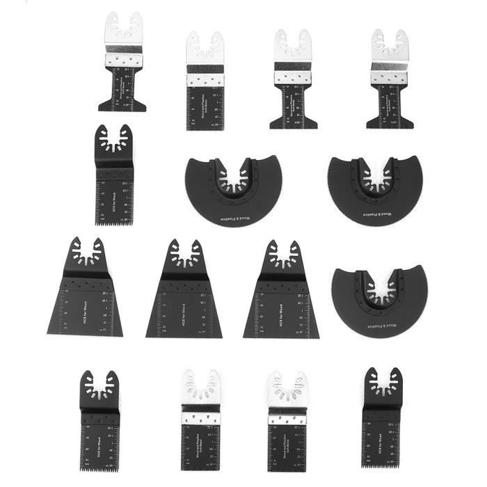 20 lames de scie multi-outils oscillantes en métal et bois compatibles