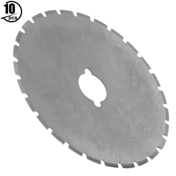 Dekaim Lot De 10 Pièces De Rechange Pour Machine à Coudre Surjeteuse - Lame De Coupe Inférieure En Acier - Pour Surjeteuse Industrielle - Pièces De Surjeteuse 202295