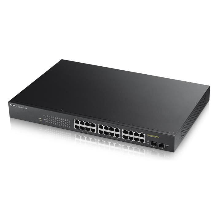 ZyXEL GS1900-24HP, Commutateur de réseau géré, Gigabit Ethernet (10-100-1000), Connexion Ethernet