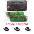 3X Switch bouton clé télécommande plip Peugeot Citroen Renault Pro-Plip-1