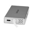STARTECH.COM Adaptateur multiport USB-C pour ordinateur portable - Power Delivery - HDMI 4K - GbE - USB 3.0 - Argenté et blanc-1