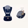 Front Premium Hipseat Porte-bébé Baby Carrier,Multifonctionnel, Ergonomique,100% Coton, Boucle Rotative à Papillon(Bleu)-1