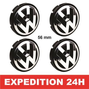 Lot De 4 Cache-moyeux Volkswagen Transporter T4 - Compatible 1996-2004 - Noir Brillant