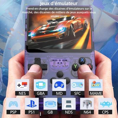 Console Portable R36S – Écran IPS 3,5 Pouces, 30 000 Jeux Rétro, Double Joystick