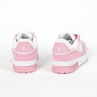 Louis Vuitton LV Trainer Chaussures de sport pour enfants formateur 28-35  Blanc Rose Rose - Cdiscount Chaussures