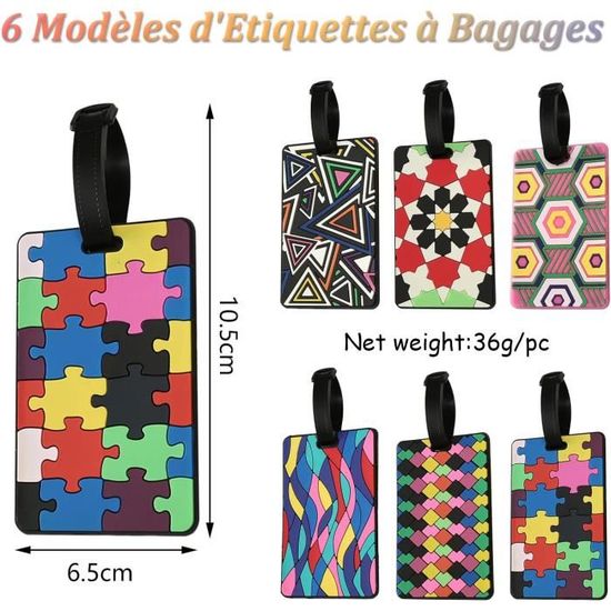 Etiquette De Bagage,pink--Étiquette De Bagage En Cuir Souple