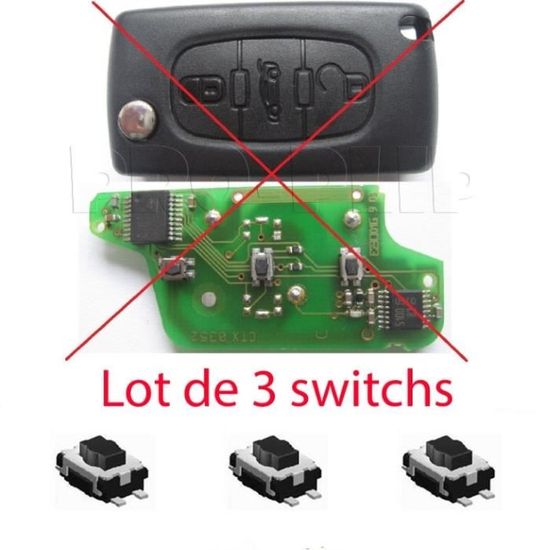 3x Switch réparation bouton Clé Télécommande Plip pour Toyota ★TOP QUALITÉ★