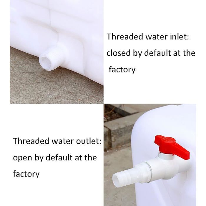 Réservoir d'eau avec robinet pliable 1000 l pvc