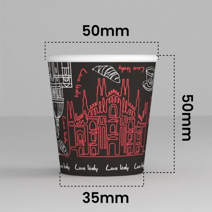 Verres À Café En Papier 1000 Pièces, Verres À Café Jetables Biodégradables 75 Ml, Tasses À Café