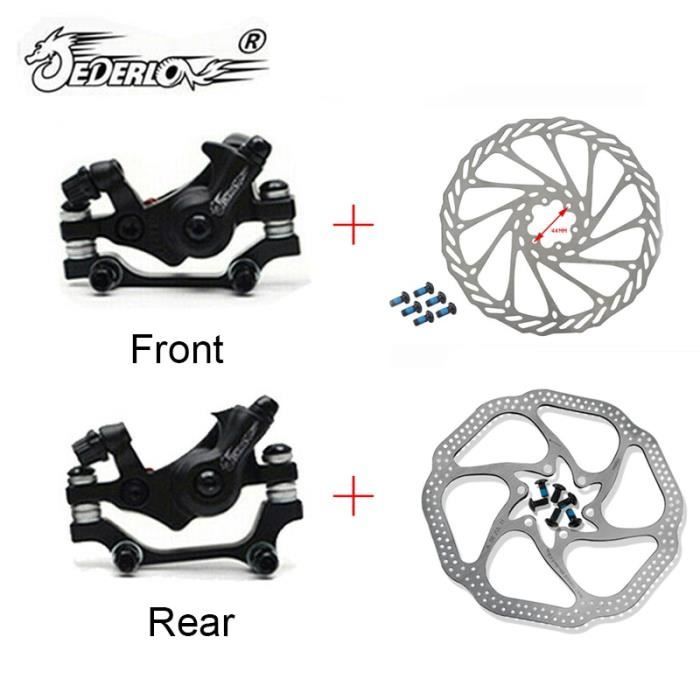 Disques De Frein VTT Acier Inoxydable 160 Mm - Lot De 2 Avec 12 Vis, 6 Trous | Compatible Vélos De Route Et VTT