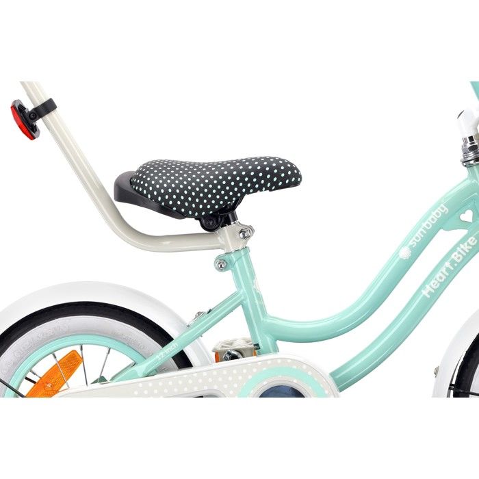 Guidon Vélo Enfant Sun Baby - 48 Cm Blanc, Acier, Réglable - Pour Vélos 12/14/16 Pouces, Anti-Rouille