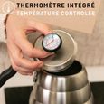 Bouilloire induction à col de cygne Veohome 1L, Inoxydable, compatible toutes plaques de cuissons, bouilloire thermomètre intégré-2