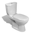 vidaXL Toilette avec réservoir Blanc 240549-2