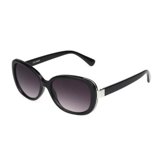 Lunettes De Soleil STEVE MADDEN HAYW7 Lunettes de soleil carrees noires Achat Vente lunettes de soleil Femme Adulte Cdiscount
