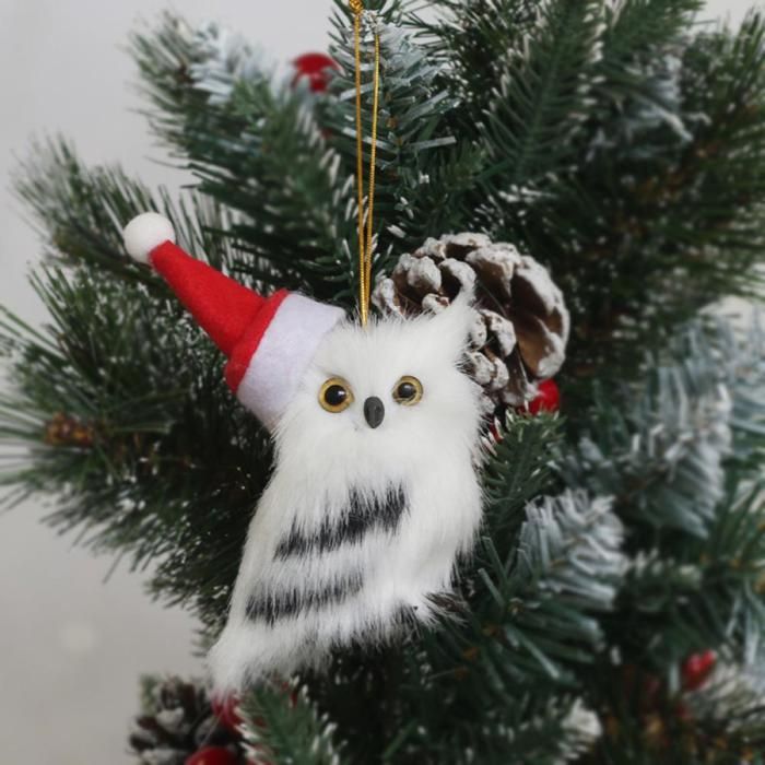 Pendentif De Noël Hibou I Décoration De Sapin De Noël