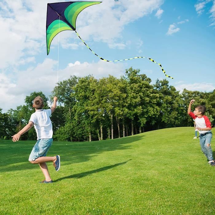 Cerf-volant Dragon 129 X 84 Cm – Facile à Voler – Nylon Ripstop 210T – Ficelle 91,4 M Incluse