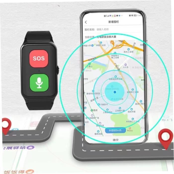 Appel d'urgence pour personnes âgées, bracelet Sos bracelet bracelet appel  d'urgence Montre GPS pour personnes âgées bracelet d'urgence pour enfants  âgés