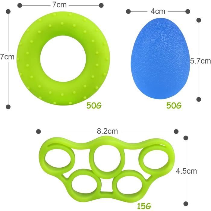 Vive Lot De 4 Anneaux De Renforcement De La Main – Anneau D'avant-bras – Pince En