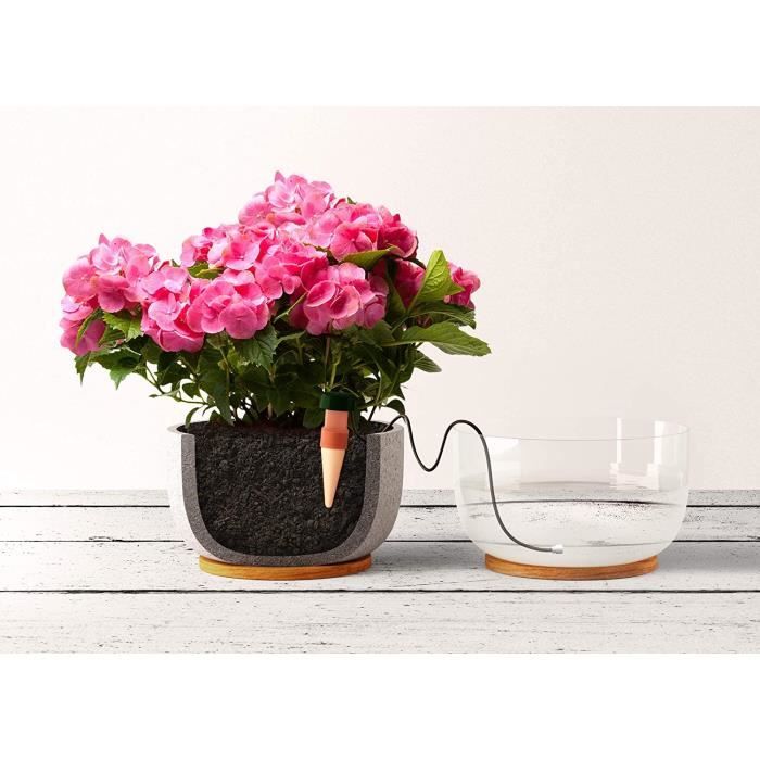 Lot De 2 Abreuvoirs Automatiques Pour Plantes 400ml - Arrosage Ours Mignon Intérieur Extérieur